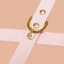 collier rose biothane