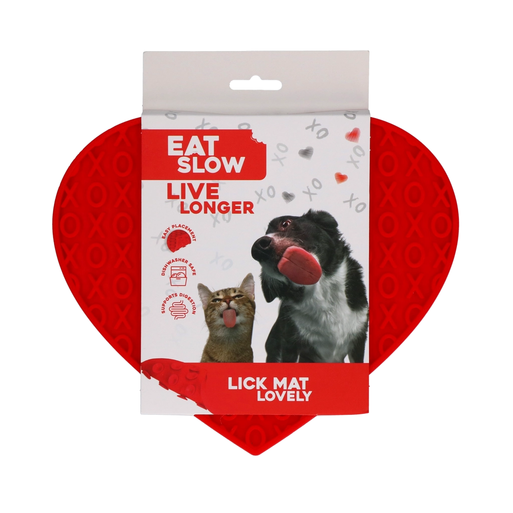 Tapis de léchage rouge
