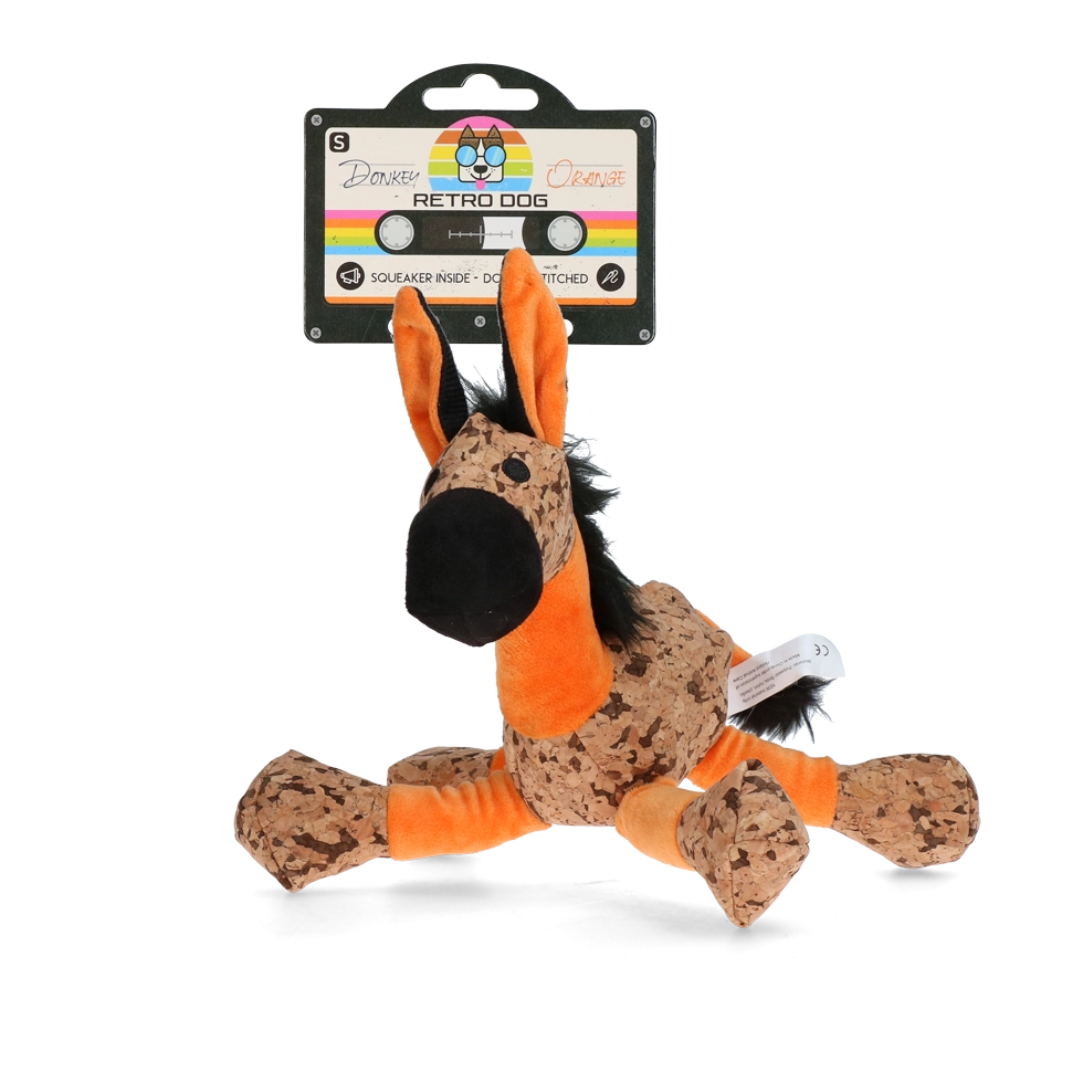 Peluche Âne rétro