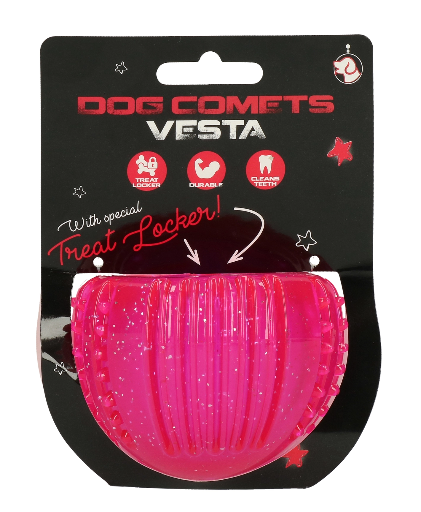 Dog Comets Vesta avec Treat Locker Rose
